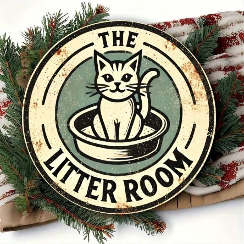 Retro Rectangular Metal Sign Rustproof Decor for Home Garden Bar Cafe Farm 20x20cm