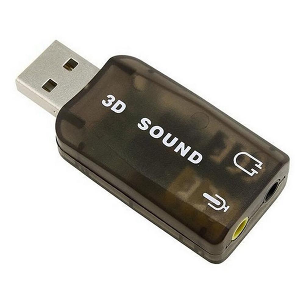 

Computer Sound Card 5.1 Channel Audio Interface Wide File Format Compatibility Xear 3D Technology 5.1 Virtual Channel Sound чорний