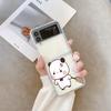 Funny Catoon Dudu Bubu Couple Phone Case for Samsung Galaxy Z Flip 5 4 6 7 INS Korea Soft Cover for Zflip 4 3 Cover Paired Coque