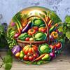 Vibrant Retro Vegetable Metal Wall Art for Kitchen Decor