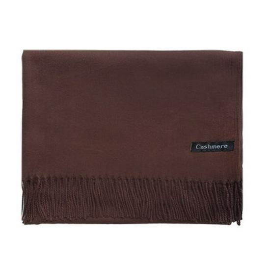 Red Faux Cashmere Winter Scarf for Women - 2026 Korean Style Solid Color Shawl with Logo, Ideal for Annual Meeting Gifts