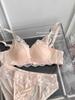 French Lace Pure Desire Underwear Women's Sexy Small Breasts Gather Without Steel Ring Anti-sagging Adjustment Satin Bra Cover