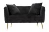 Sofa Bucarest Black Cm 127X74X71
