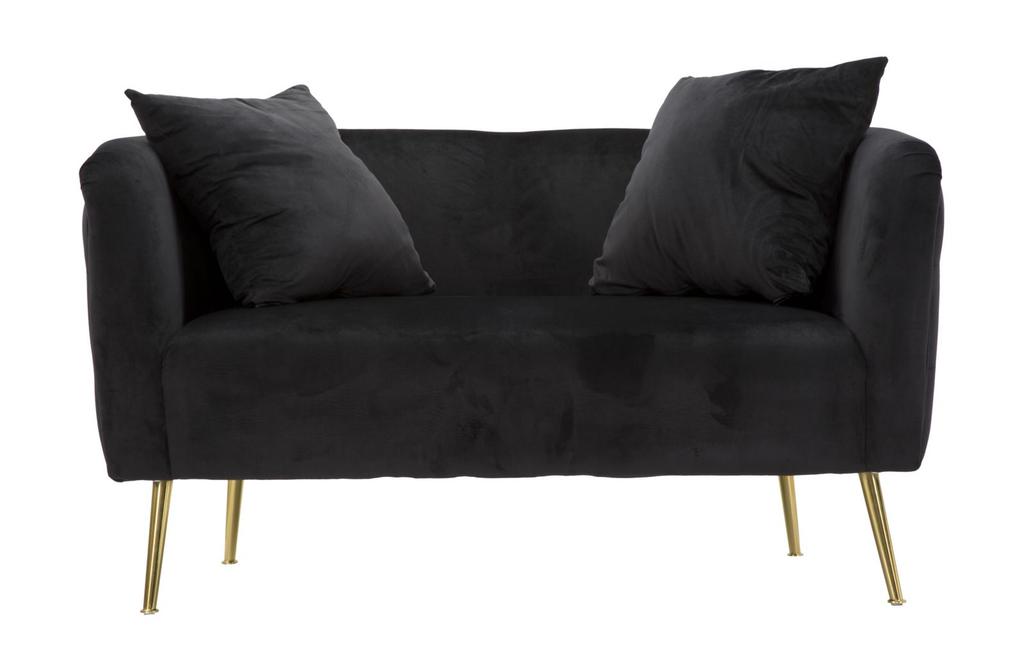 Sofa Bucarest Black Cm 127X74X71