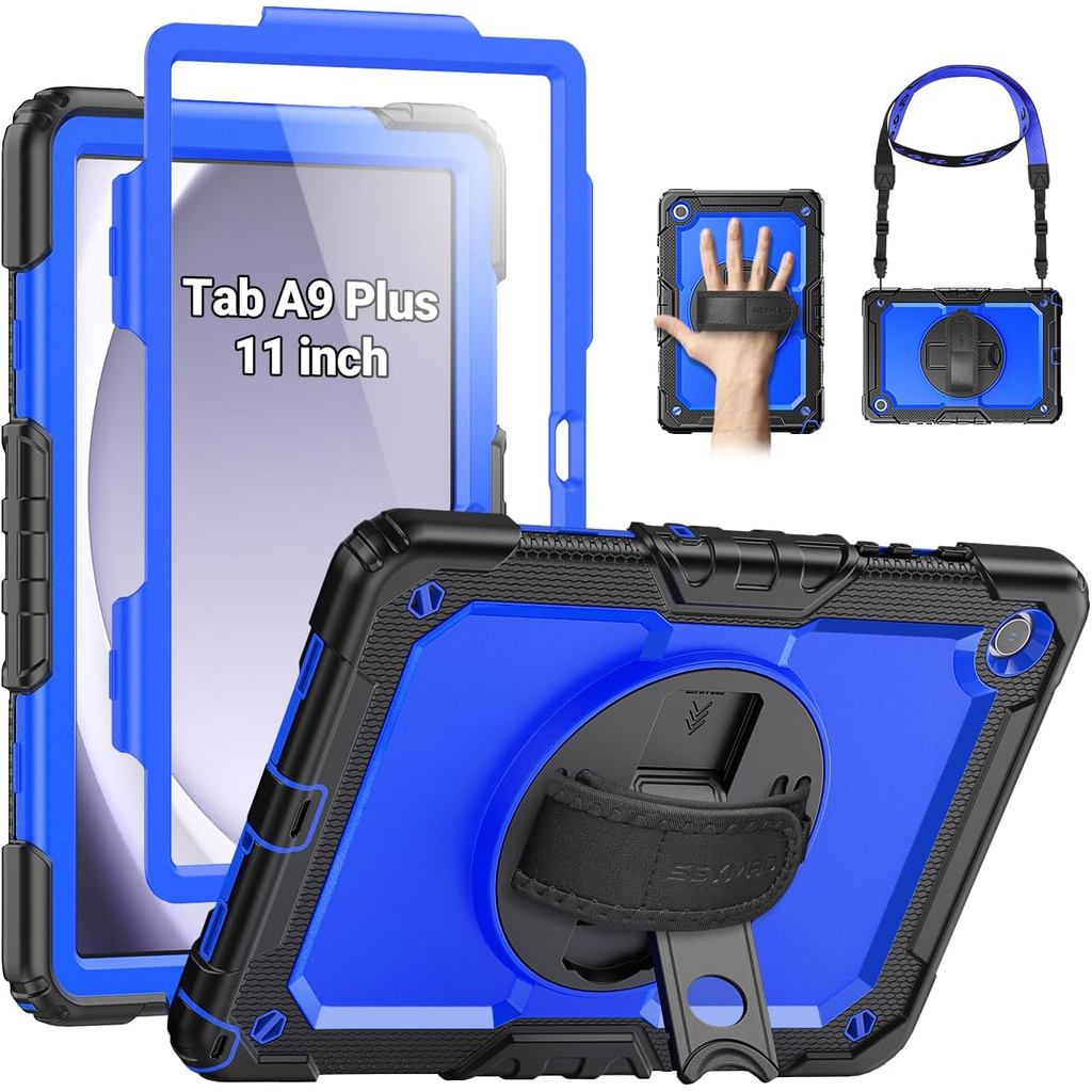 Étui pour Samsung Galaxy Tab A9+/ A9 Plus Étui 11  (SM-X210/X216/X218), Coque de protection avec protection d'écran
