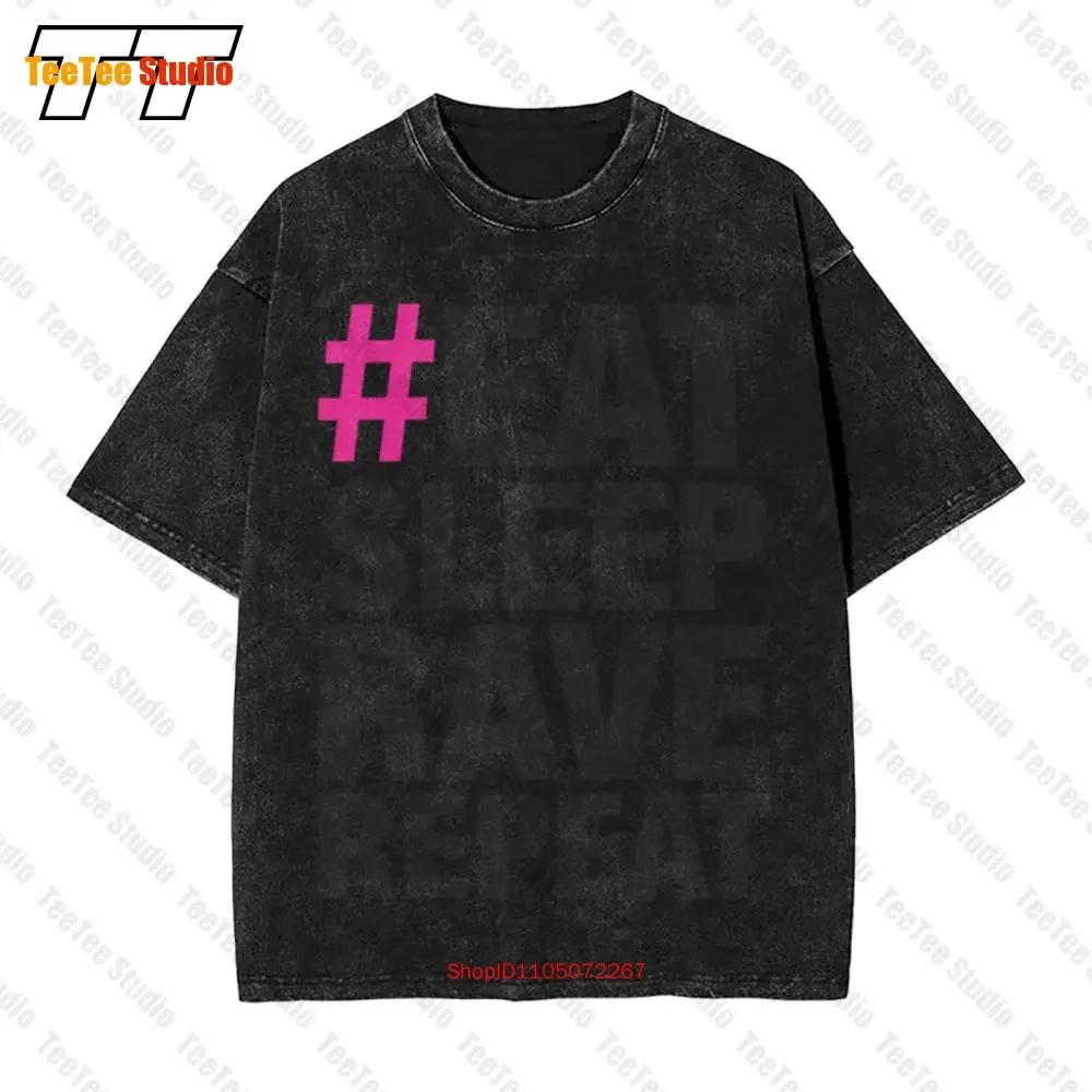 Eat Sleep Rave Repeat Vintage Oversized TShirt ZV S