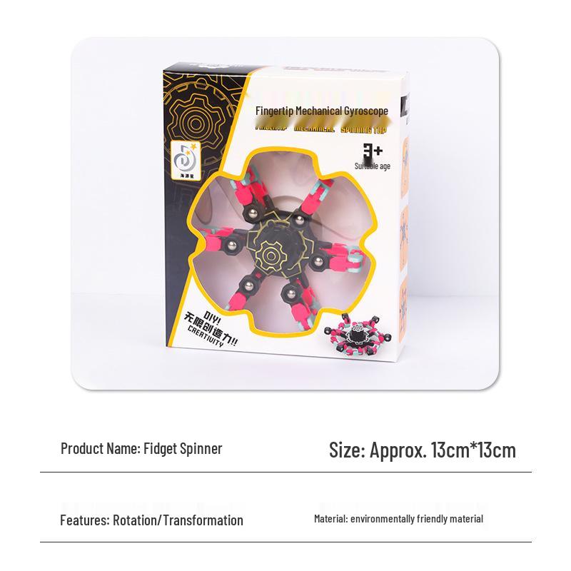 Transformable Magnetic Robot Fidget Spinner for Children