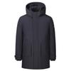 Men's Mid-Length Hooded Down Jacket 2025 - Thickened Winter Coat with Fur Collar