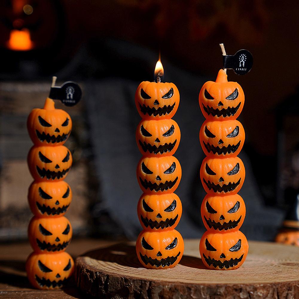 Halloween Finger Pumpkin Skull Scented Candle Christmas Socks Gift Horror Holiday Party Decoration