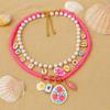 Necklace Set Pearls Necklace Ethnic Style Dopamine Necklace Retro Flower Pendant Necklace  Gift