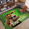 Tappeto in Cristallo Velluto con Testo Nome Personalizzato, Il Gruffalo Morbido Peluche Decorativo Antiscivolo Tappeto per Pavimento