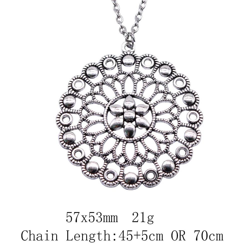 Back To School Christmas Necklace Flower Of Life 45cm Or 70cm Long Chain Necklace Home Garden Necklaces With Pendant