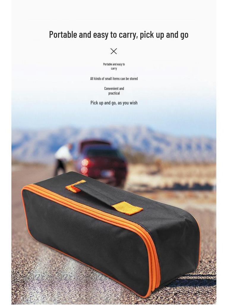 Multi-Purpose Portable Storage Bag: Cloth, Vacuum, Inflation Pump, Emergency & Tool Bag