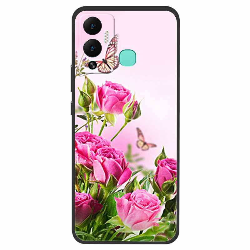 For Infinix Hot 12 Play NFC Case X6816D Shockproof Silicone Soft TPU Phone Cover for Infinix hot12 play NFC Case Bumper Funda