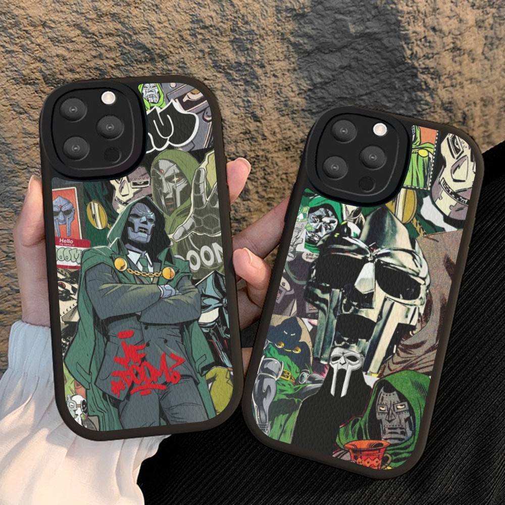 MF-DOOM Rapper For IPhone 16 15 14 16E 13 12 11 Pro Max Plus Phone Leather Case