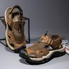 Fashion Genuine Leather Men Shoes Summer New Large Size Men's Sandals Men Sandals Fashion Sandals Slippers Big Size 38-48