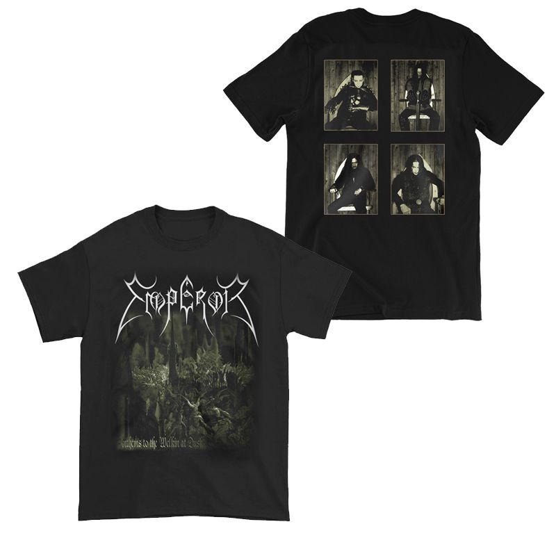 1991Emperor Band Norwegian Black Metal Rock Dark Style American Retro Men's Cotton Short Sleeve T-Shirt Casual Fashion