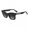 Moschino Sunglasses Cat Eye Full Rim  Black Frame And Dark Grey Gradient Lens Mos156 S08079o Black