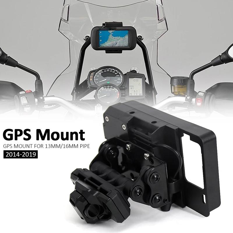 Acessórios para Motocicleta 13mm 16mm Barra Transversal Suporte GPS Para BMW F800GS F 800 GS ABS Adventure ADV 2014 - 2019 Suporte de Navegação