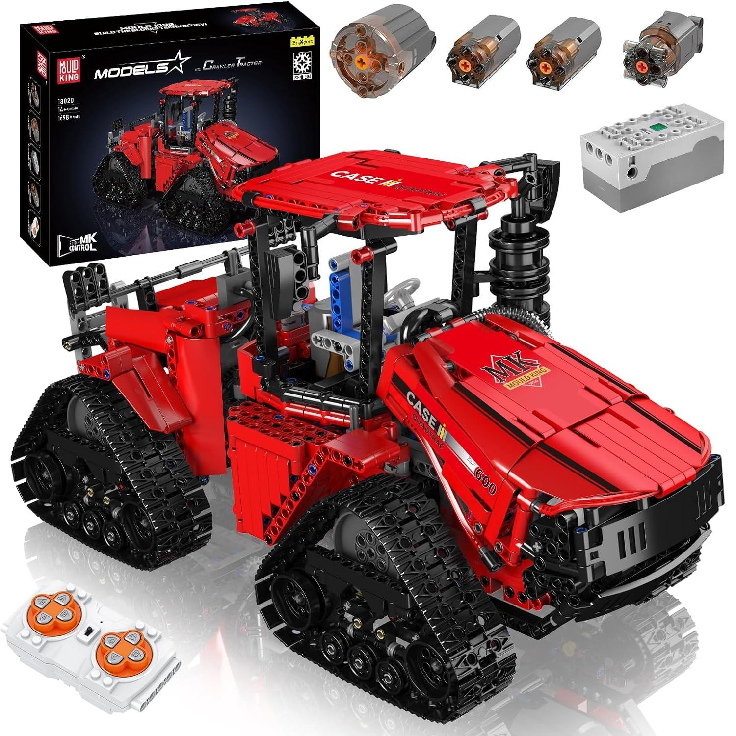 

Mould King 18020 Технический автомобильный строительный блок MOC-35270 Пневматический гусеничный трактор Модель Сборка грузовика Кирпичные игрушки Детские подарки