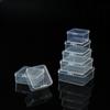 Heightened Square Pp Plastic Box, Transparent Storage, Parts Box, Square Small Product Puzzle Packaging Box, Display Box.
