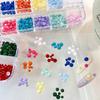 12 Grids Colorful Candy‑Style Nail Art Pearls, Multi‑Color Round Beads Decorations for DIY Manicure Nail Art