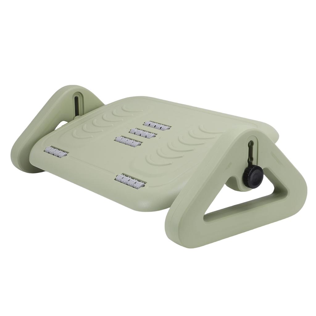 Under Desk Footrest, Ergonomic Foot Stool with   Rollers for   Work, Non Slip Bottom and Portable Design