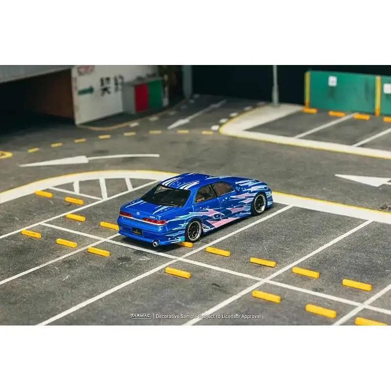 Tarmac Works *CHASE* 1:64 VERTEX Toyota Mark II JZX100 Blue Metallic Diecast Car Model Collection Toys