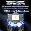Super Bright Aluminum Alloy LED Flashlight With 60W High Power White Laser Beads With 5400 MAh High Capacity Lithium Battery