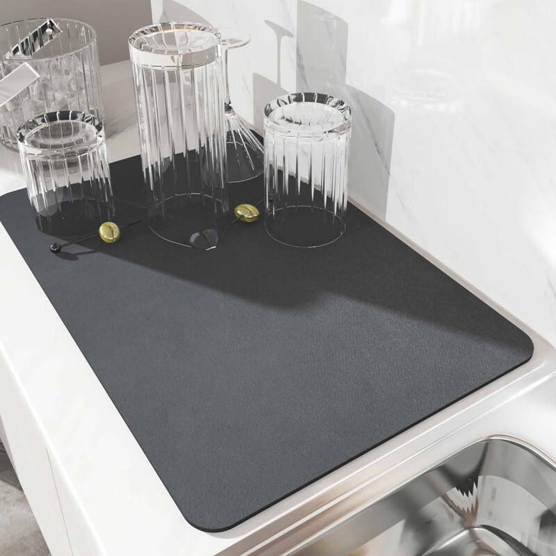 Ruhan Diatomaceous Earth Kitchen Drain Mat Set