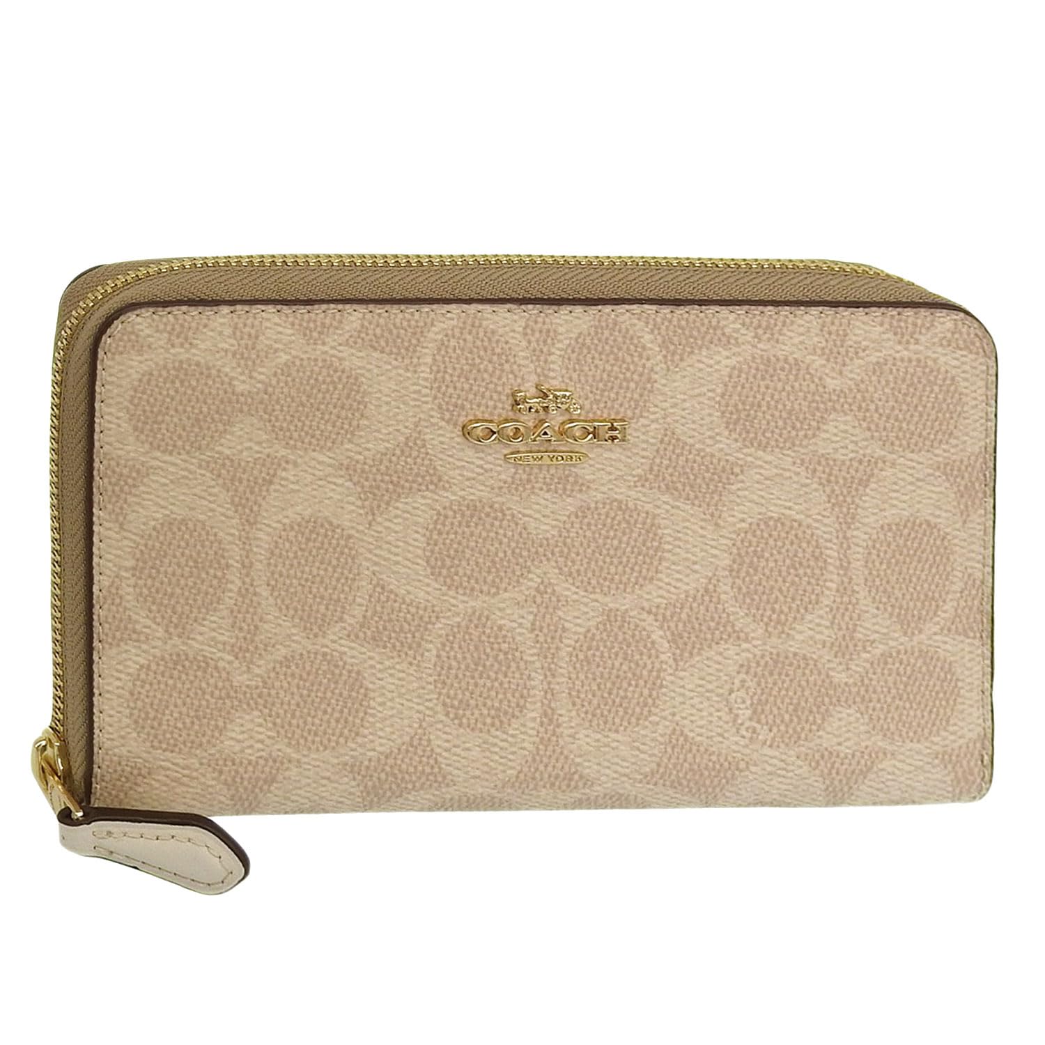 

Кошелек средний кошелек Outlet Brand бежевый Signature Canvas MDM ID ZP SIG CNVS CW781IMXDM [Coach] женский [Товар]