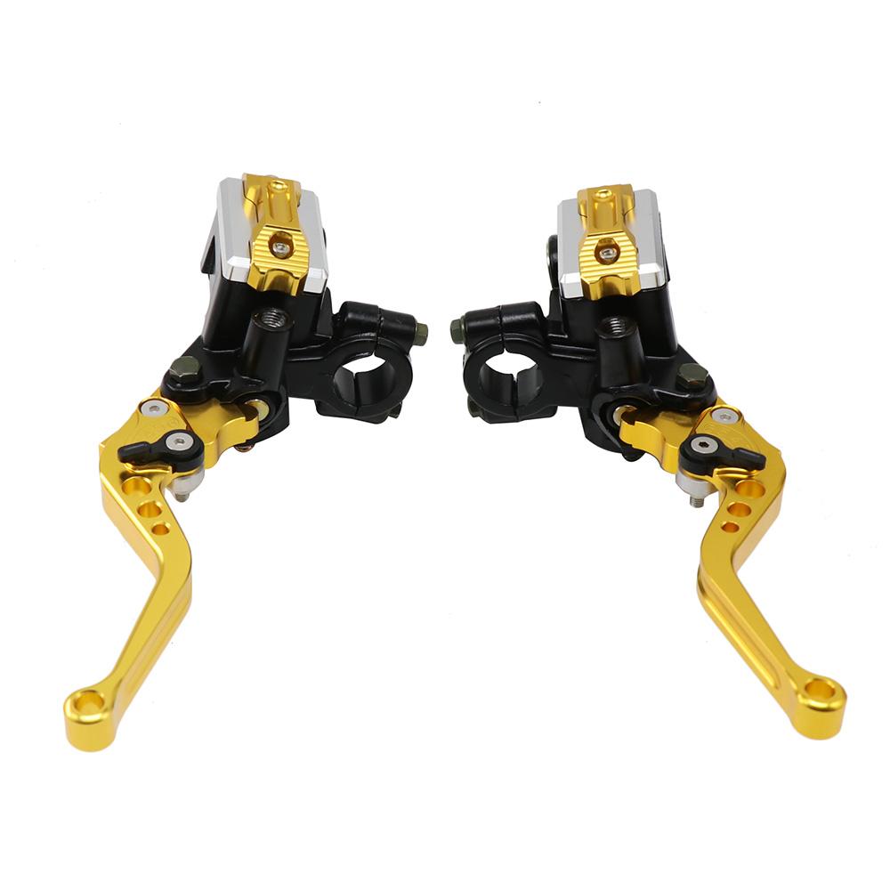 

ZSDTRP Motorcycle Master Cylinder Lever Hydraulic Brake Pump Clutch Handle Handlebar Reservoir Set Universal For 7/8 22mm Moto