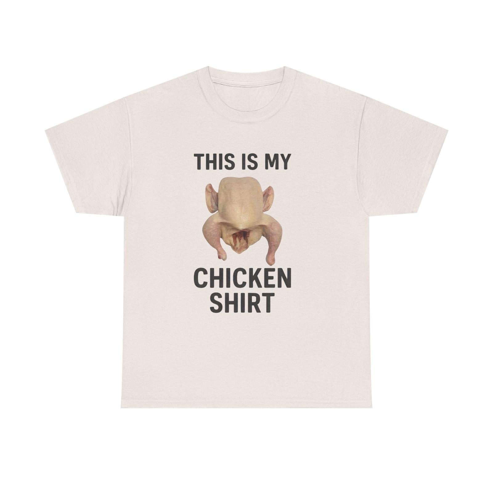 Funny Chicken Shirt Unisex Cotton Tee for Animal Lovers, Silly Humor Casual Wear 2XL