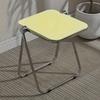 Acrylic Folding Side Table with Metal Frame, Sofa Bedside Laptop Table, Space Saving Small Coffee Table for Living Room Balcony