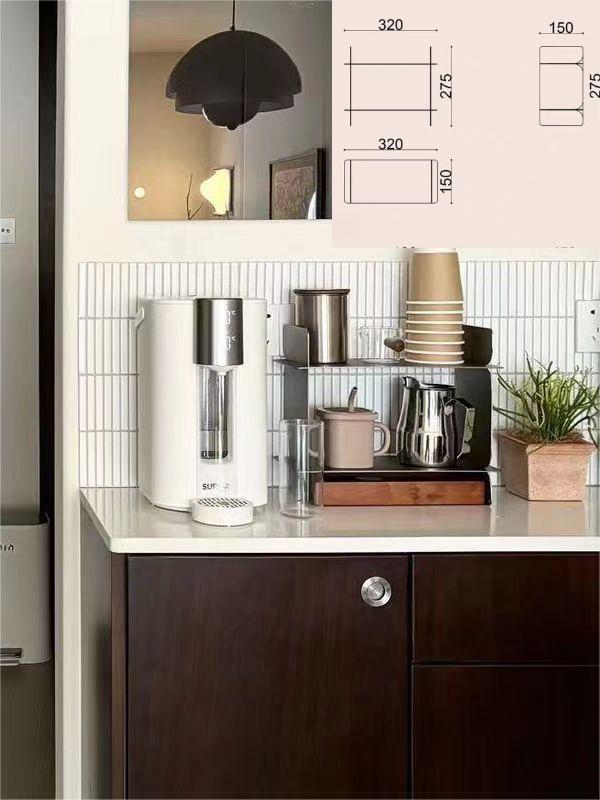 Coffee Cup Storage Display Stand Stainless Steel Retro Bath Bedroom Cosmetics Organization Rack Luxury Creative Home Accessories