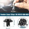 50 Pc Fender Liner Clips Replacement for Honda Accord No91504-SF4-003 Black