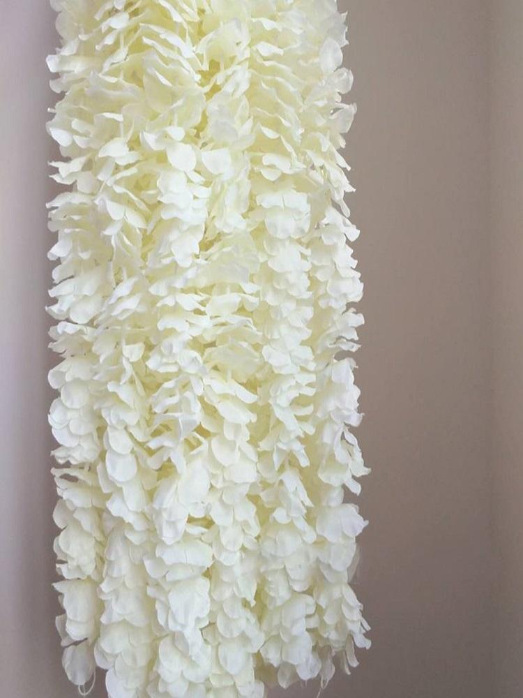 

10/20Pc Artificial Silk Wisteria Flower Fake Hanging Wisteria Plant Vine for Party Wedding Decoration Artificial Wisteria Flower 1m