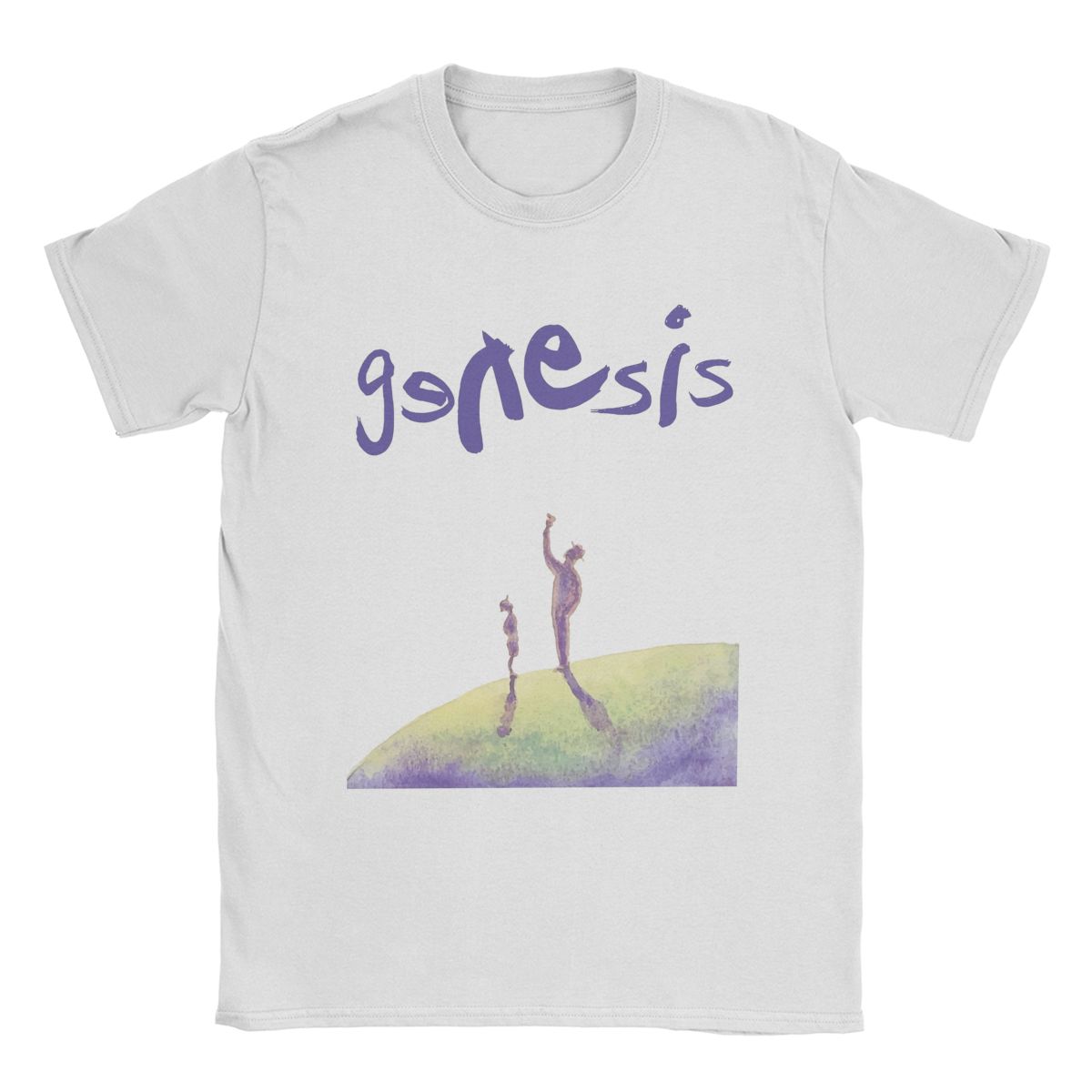 

Футболки Genesis The Band для чоловіків Вінтажна футболка зі 100% бавовни Футболка з круглим вирізом та коротким рукавом Ідея для подарунка Топи XXL білий