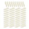100Pcs Note Shape Paper Clips Innovative Cute Design Corrosion Resistant Gold Paper Clips for Office Home School Hospital