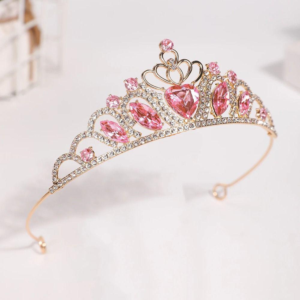 Rhinestones Zinek Zinková slitina Princeznovská tiára Srdcovitý Svatatební pokrývka hlavy Dětská koruna Soutěžní diadém