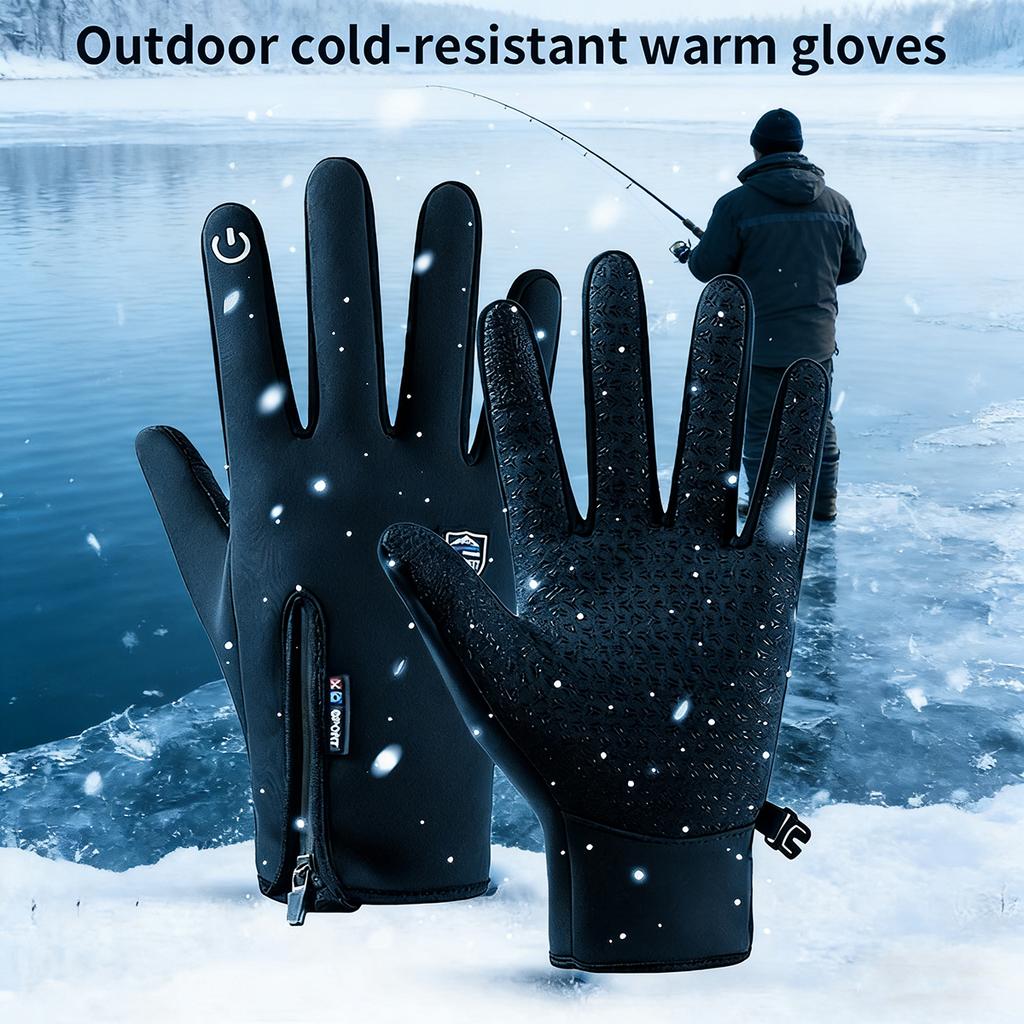 Full Finger Fishing Gloves Waterproof Touch Screen Fishing Gloves for Men Women Thermal Winter Gloves for Fishing &Outdoor Sport