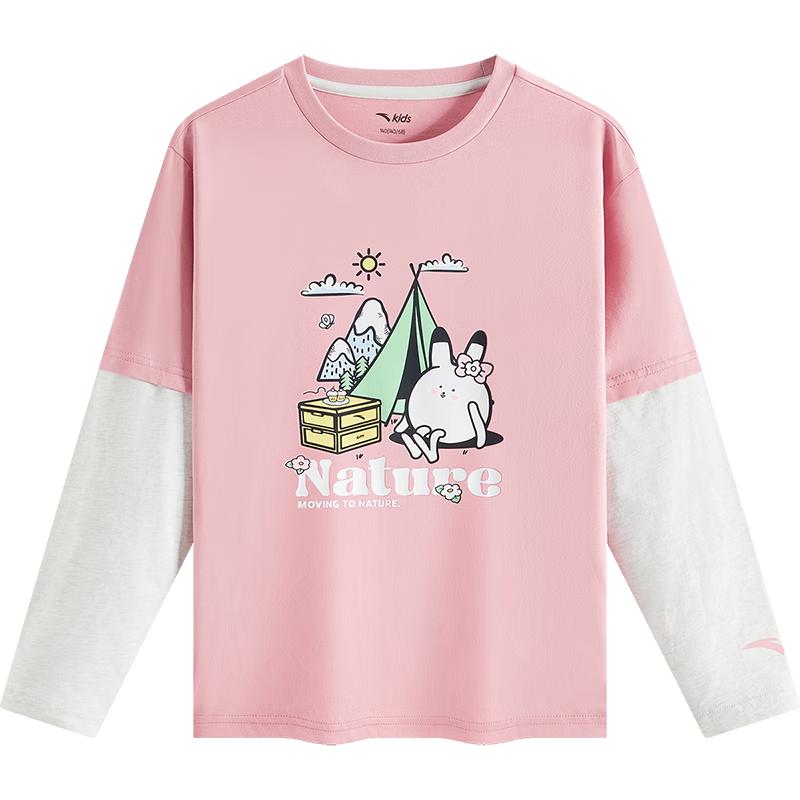 Anta Kids Unisex Pure Cotton Long Sleeve T-Shirt A72536402 150