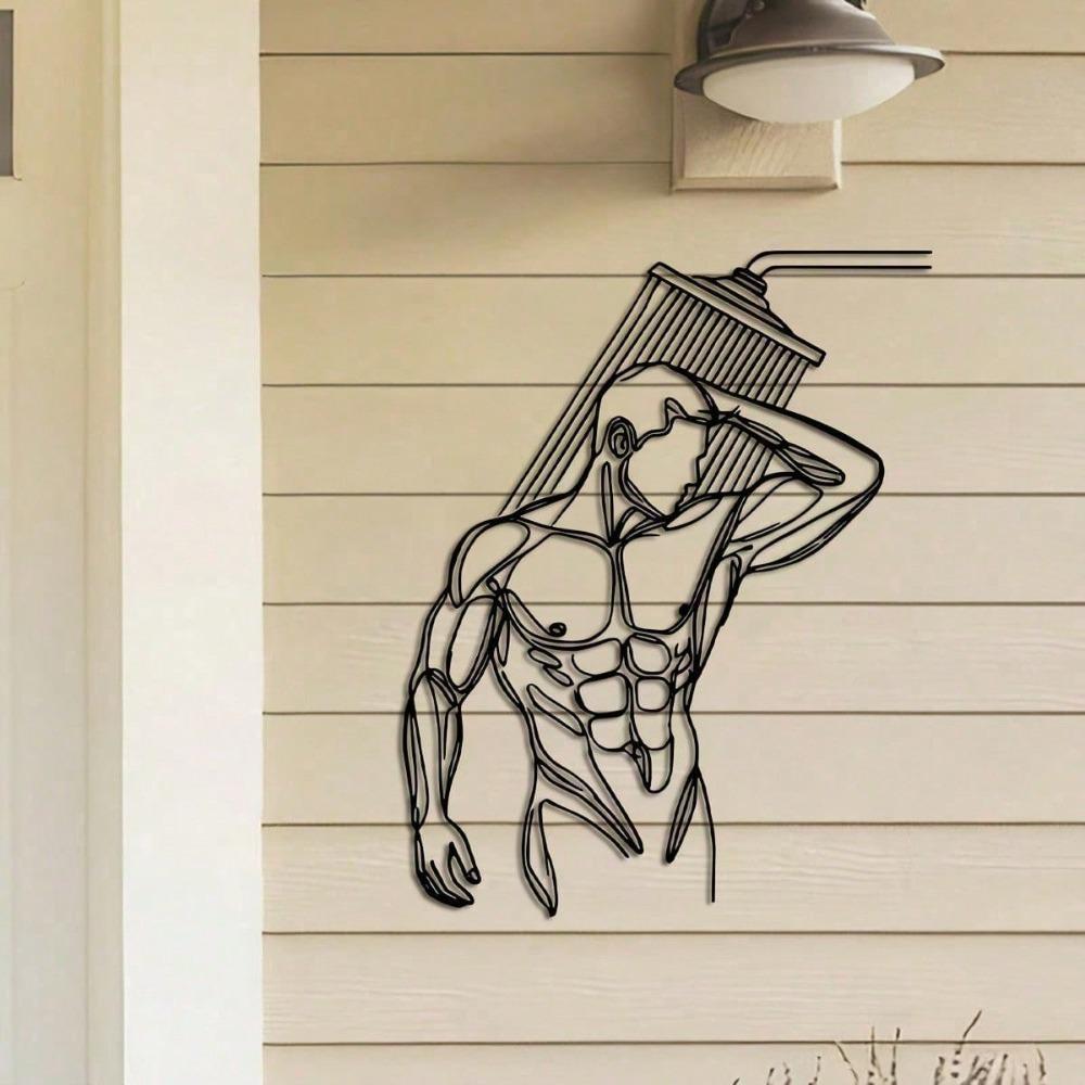 Decorazione Murale in Metallo Arte Murale Minimalista Arredo Ingresso Soggiorno Regalo di Compleanno Lavorazione del Ferro Moderna