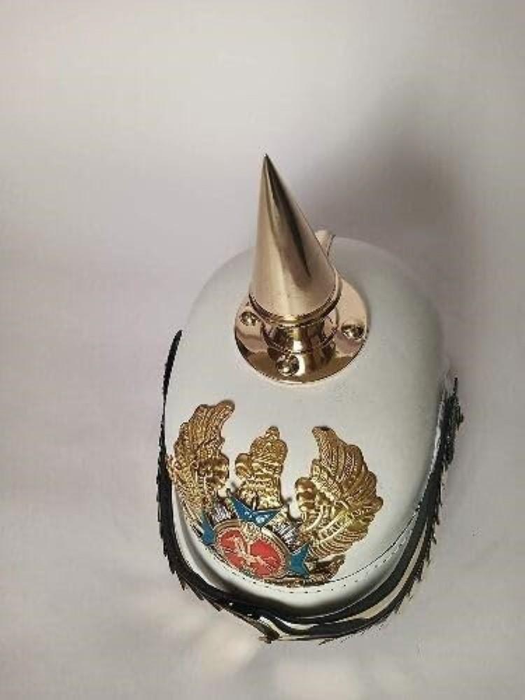 

Немецкий кожаный шлем Пикельхаубе Прусский шлем, Шлем с шипом Подарок немецкому офицеру M аэро