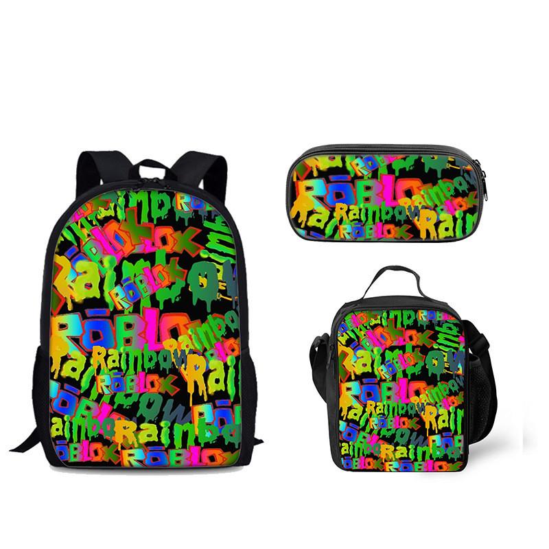 Regenbogen Freunde Rucksack Mit Kühlakku Brotdose Und Federmäppchen Für Den Täglichen Gebrauch