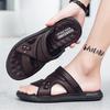 Summertime Men Sandal Shoes Peep Toe Flat Mens Daily Wear Shoes Outside Walking Sandal Shoes For Men Beach Footwear Sandalias Hombre Men Slide Shoes
