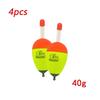 2/4Pcs EVA Luminous Fishing Night Float Light Stick Foam Plastic Bobber Sea Rock Fishing Buoyancy 10/20/30/40/50/60g/70/80g