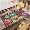 Cozy Pixel Art Cute Cat Indoor Scene Large Gaming Mouse Pad Non Slip Rubber Desk Mat For Laptop Keyboard Home Office Desktop