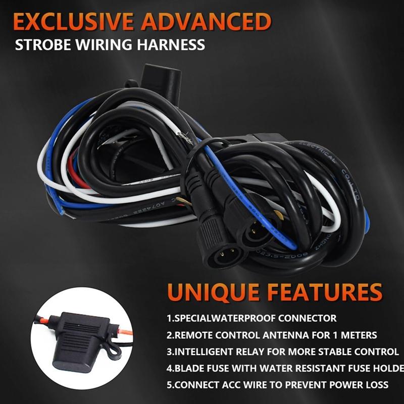 Motorcycle Spotlights Switch Light Bar/Work Light Fog Light On/Off Wiring Harness For Car Boat Truck Accessories