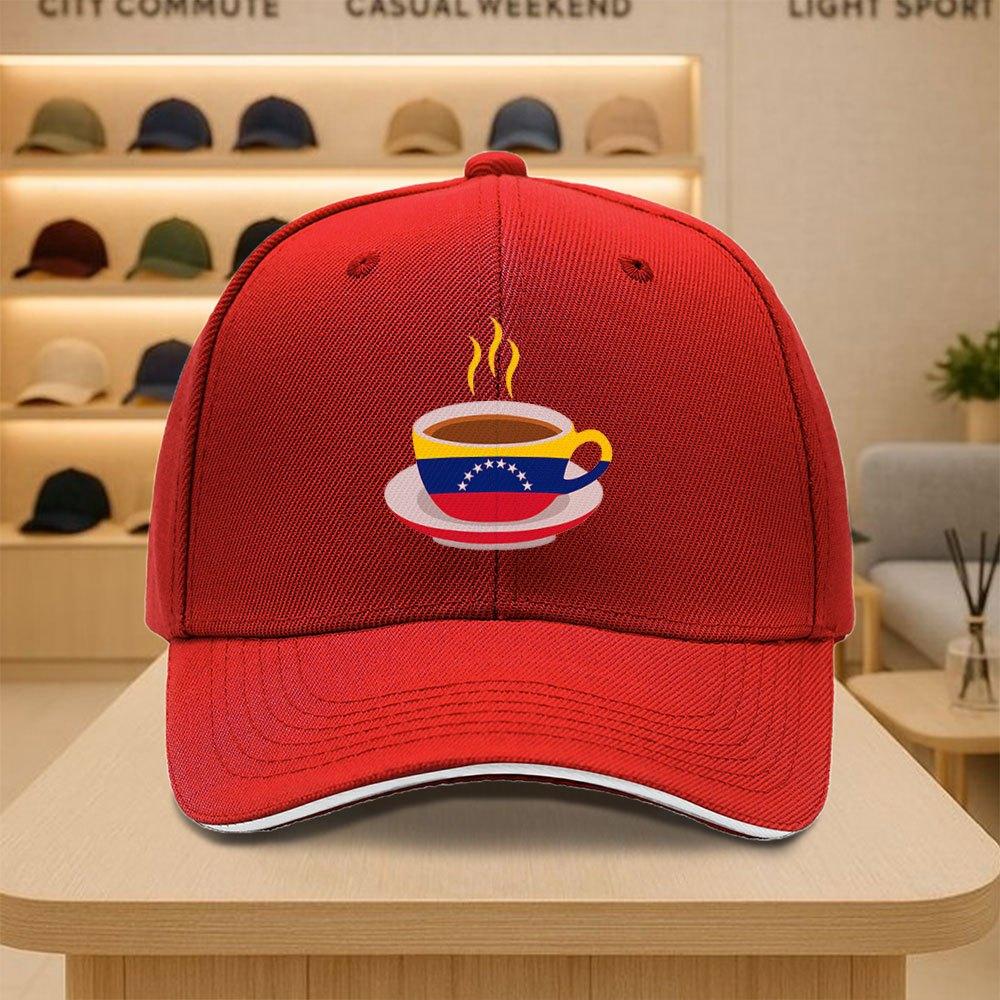 

Venezuelan Coffee Cup Baseball Cap Polyester Outdoor Casual Sports Adjustable Hat One Size